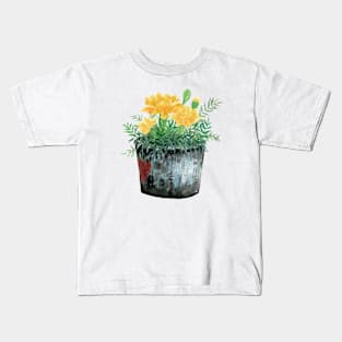 January 30th birthday flower Kids T-Shirt